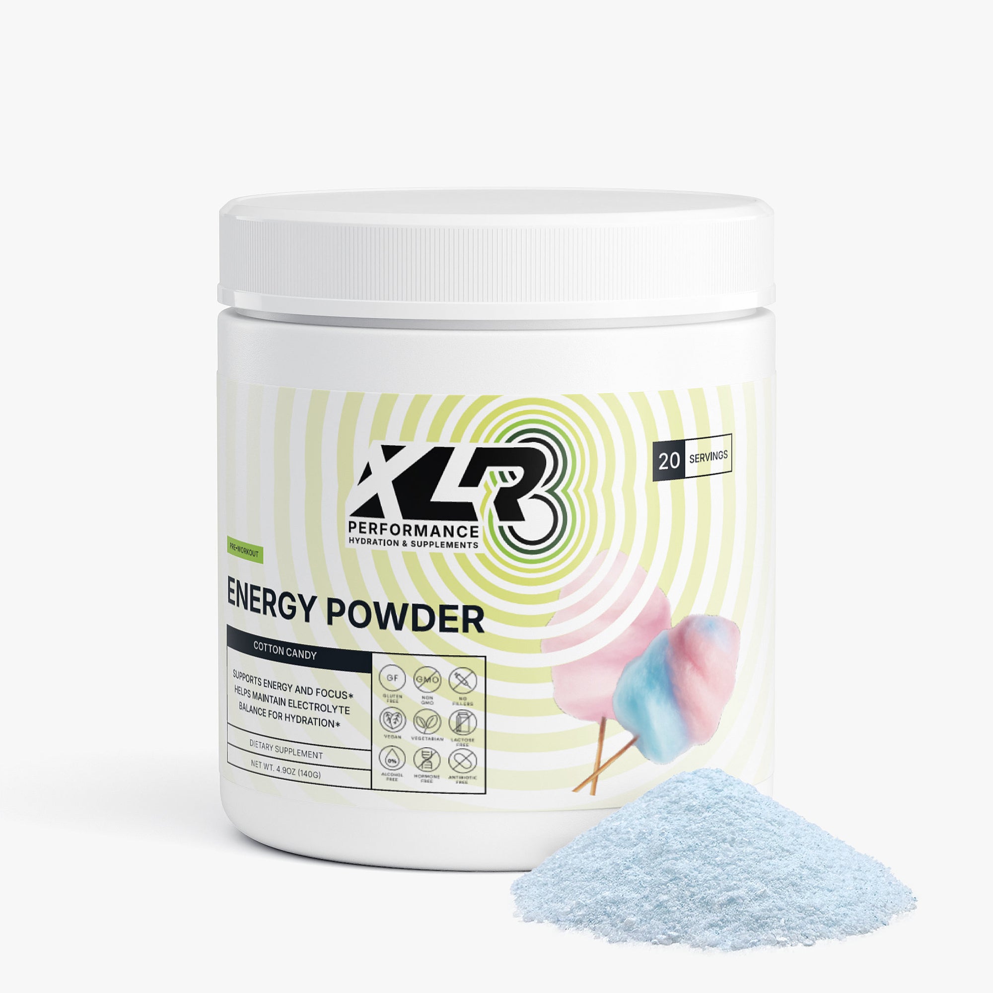 XLR8 Energy Powder (Cotton Candy)