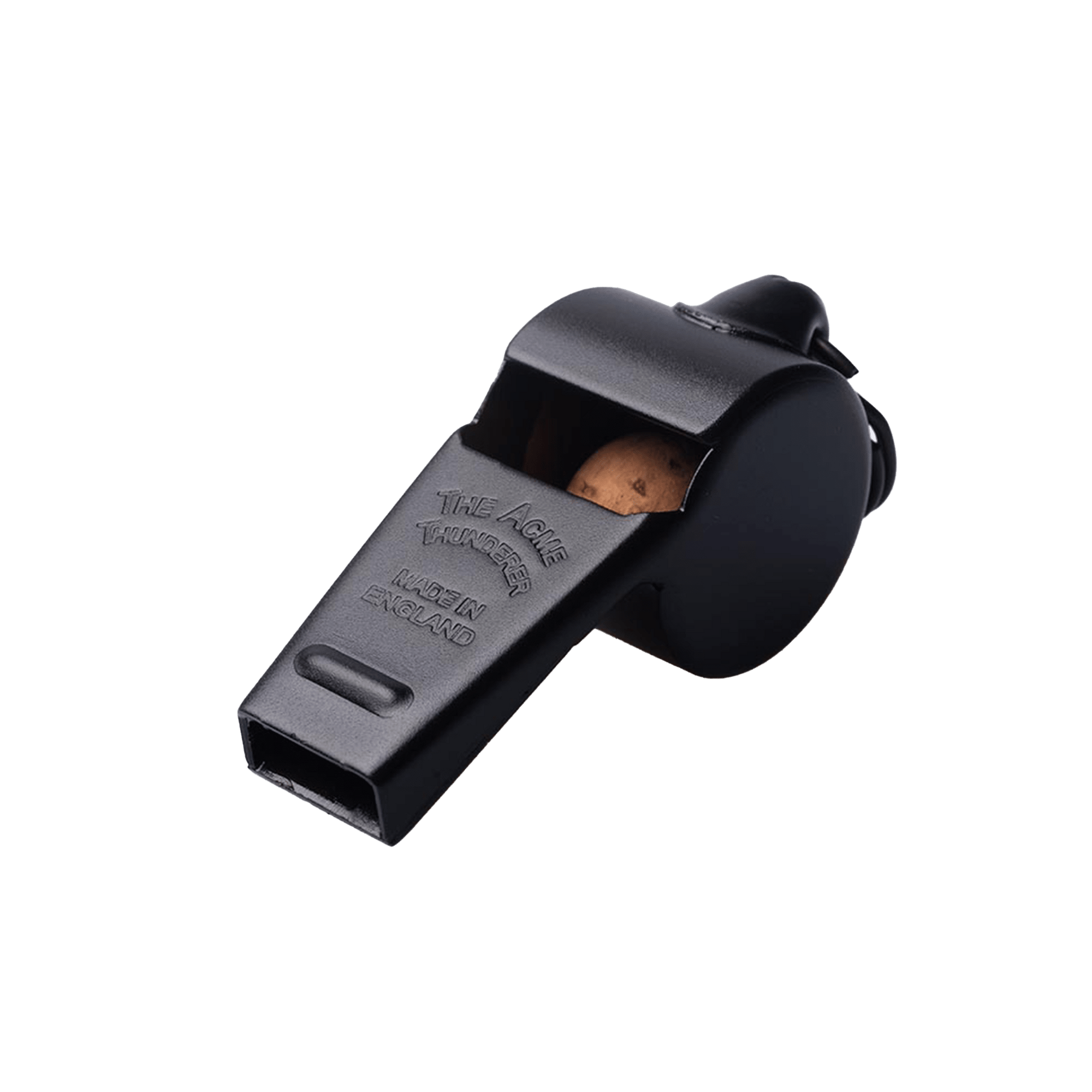 Command Authority with Acme Thunderer Symonite Whistle - 58.5 Matt Black - Essential Rugby Referee Equipment