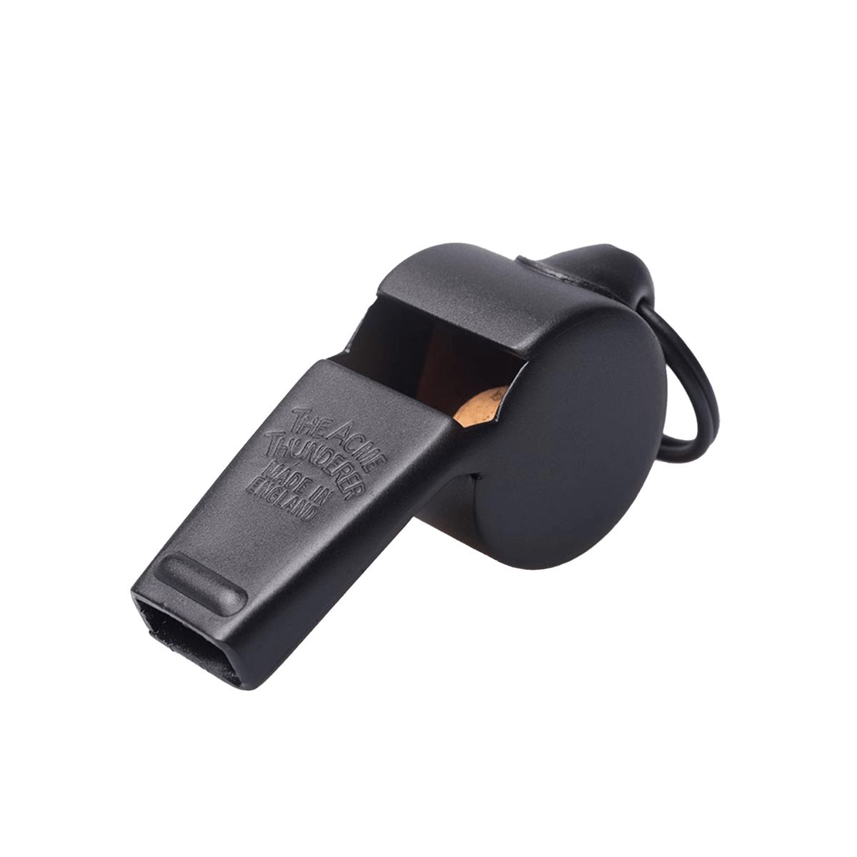 Command Authority with Acme Thunderer Symonite Whistle - 59.5 Matt Black - Essential Rugby Referee Equipment