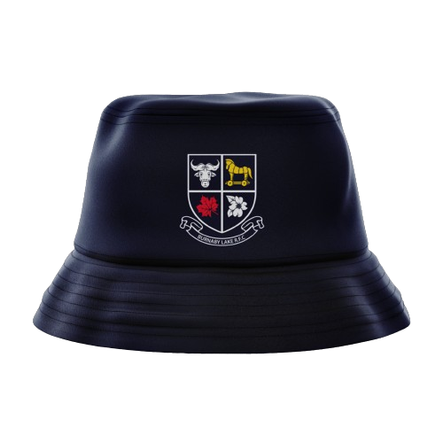 Bucket Hat Navy with alternative Burnaby Lake Rugby Club Logo in the middle