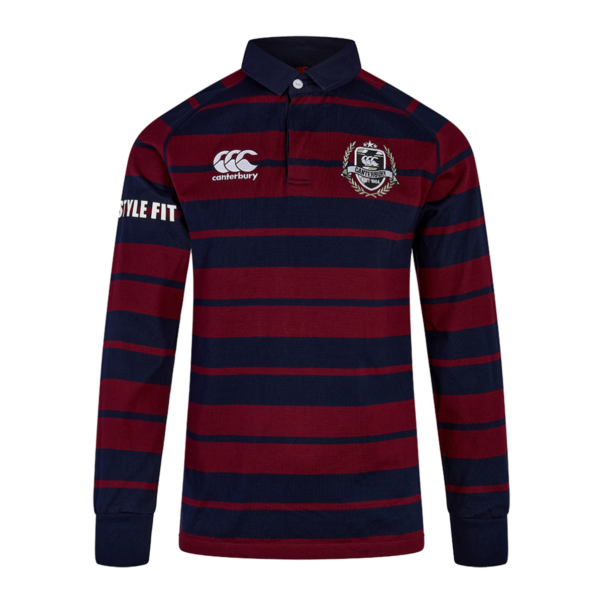 Canterbury MTO Ahunga Classic Cotton Long Sleeve Rugby Shirt Available in Men&#39;s, Women&#39;s, and Youth Sizing and Custom colors