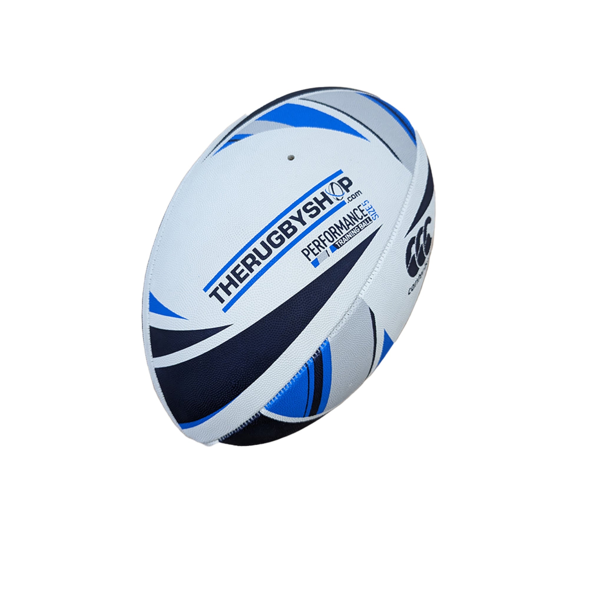 Canterbury CCC The Rugby Shop Training Ball - Size 5 Rugby Ball - Blue/White