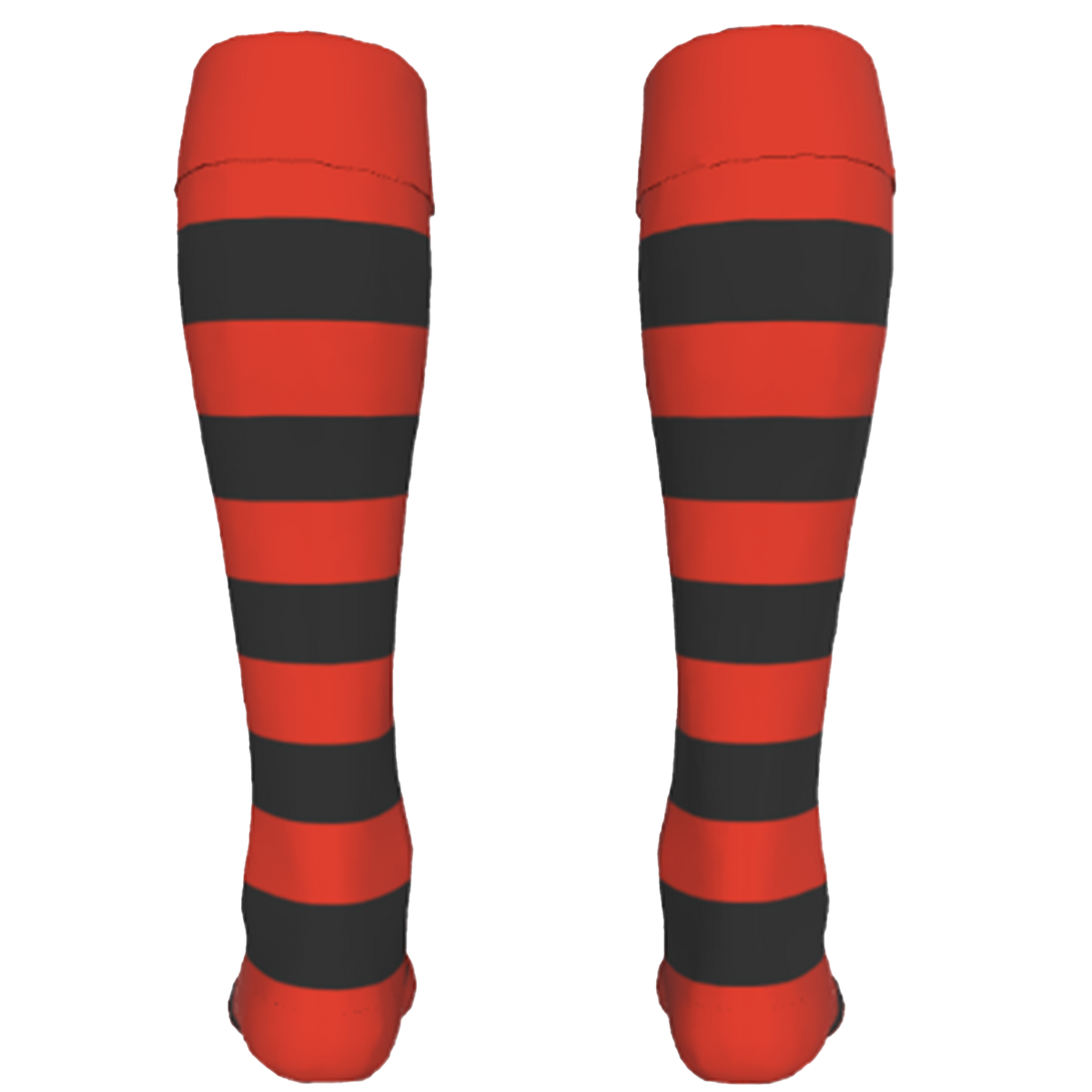 Custom Rugby Socks - Back - Unisex - Hooped Color Option