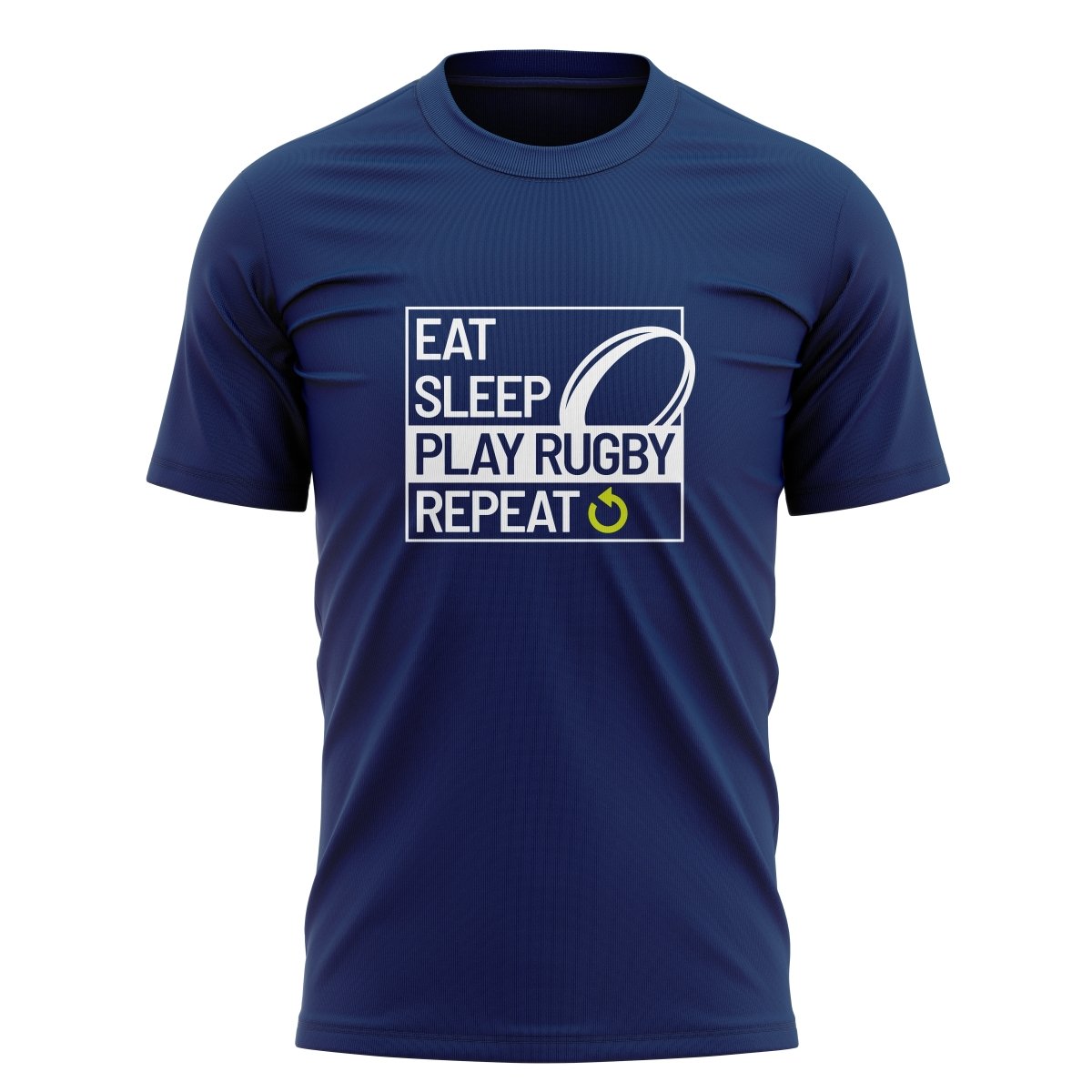 Eat Sleep Rugby Graphic Tee - www.therugbyshop.com www.therugbyshop.com MEN'S / NAVY / S SANMAR TEES Eat Sleep Rugby Graphic Tee