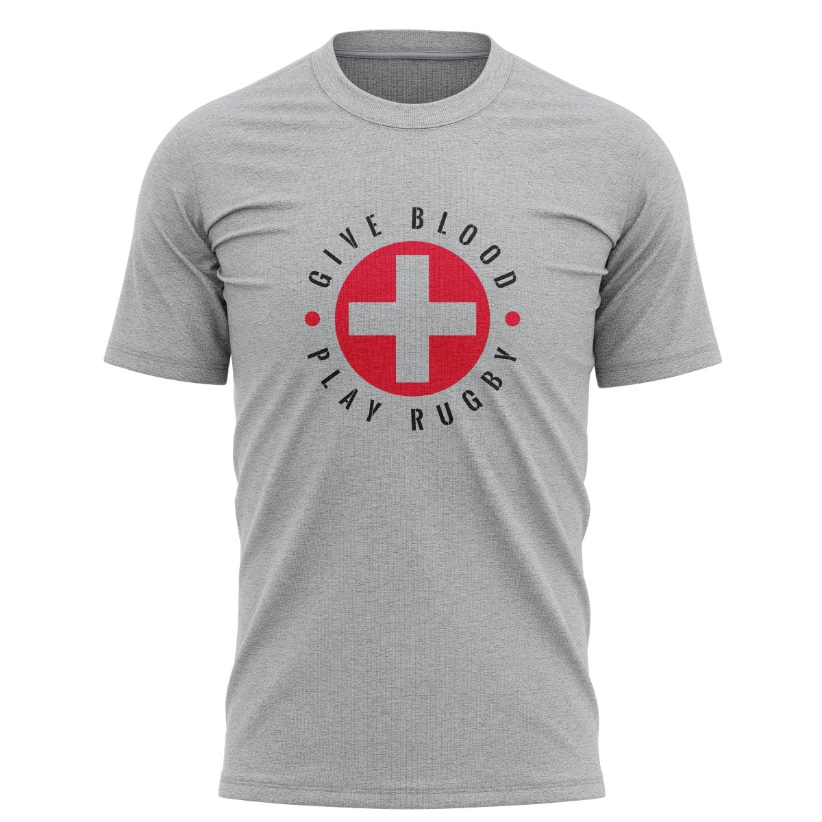 Give Blood PLAy Rugby Graphic Tee - www.therugbyshop.com www.therugbyshop.com MEN'S / HEATHER GREY / S XIX Brands TEES Give Blood PLAy Rugby Graphic Tee