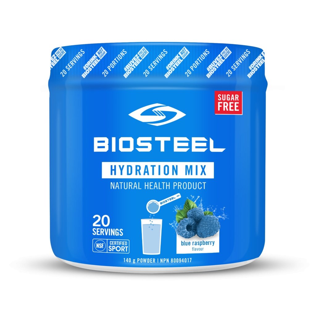 Hydration Mix - 140G, 20 Servings - The Rugby Shop The Rugby Shop BLUE RASPBERRY BIOSTEEL NUTRITION Hydration Mix - 140G, 20 Servings
