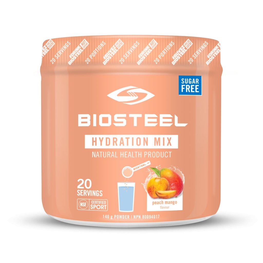 Hydration Mix - 140G, 20 Servings - The Rugby Shop The Rugby Shop PEACH MANGO BIOSTEEL NUTRITION Hydration Mix - 140G, 20 Servings