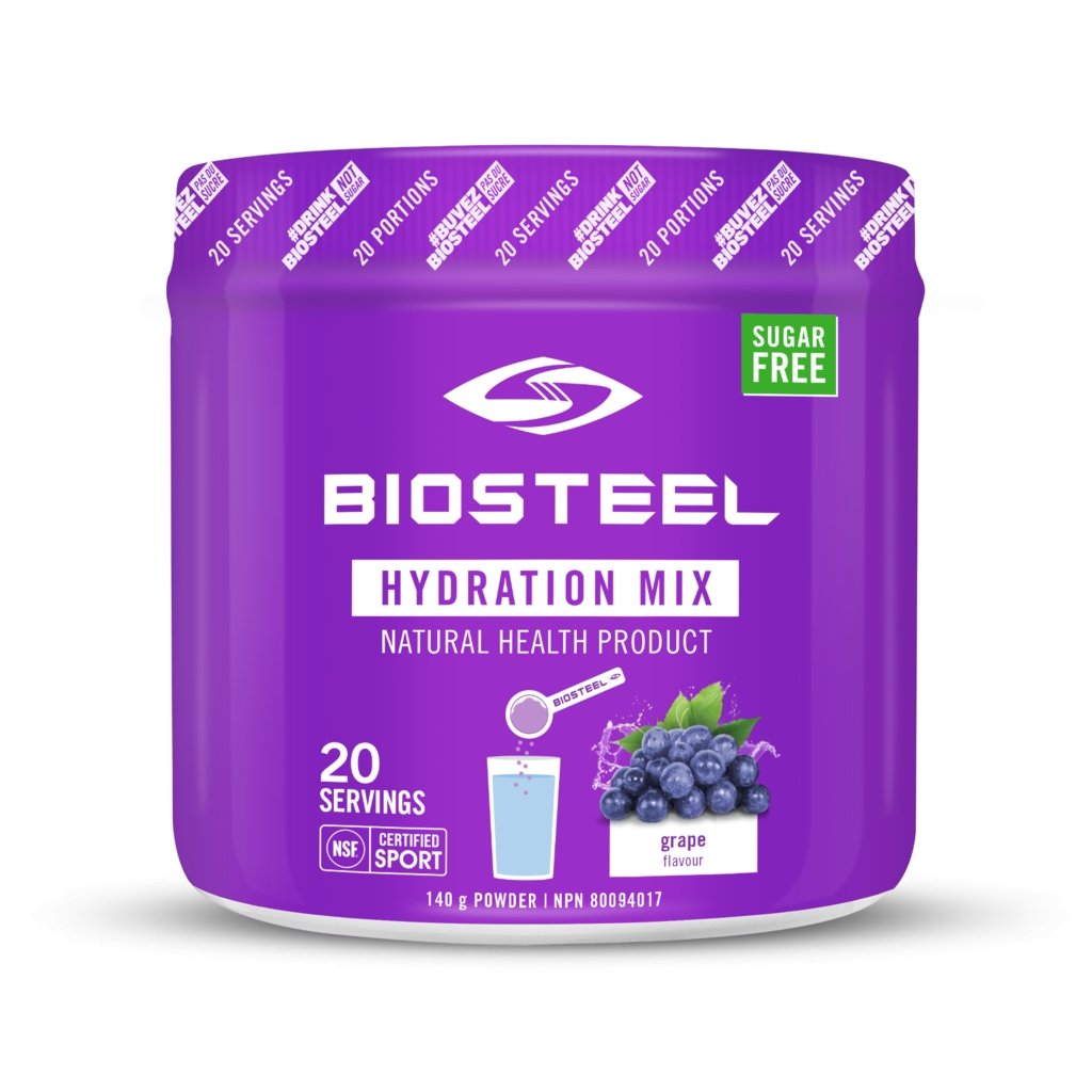 Hydration Mix - 140G, 20 Servings - The Rugby Shop The Rugby Shop GRAPE BIOSTEEL NUTRITION Hydration Mix - 140G, 20 Servings