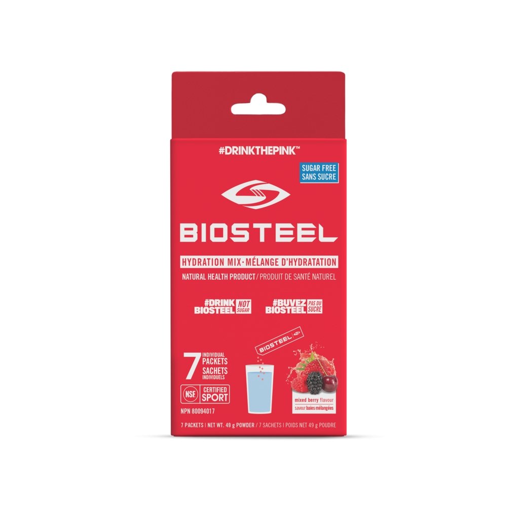 Hydration Mix - 49G, 7 Packets - www.therugbyshop.com www.therugbyshop.com BLUE RASPBERRY BIOSTEEL NUTRITION Hydration Mix - 49G, 7 Packets
