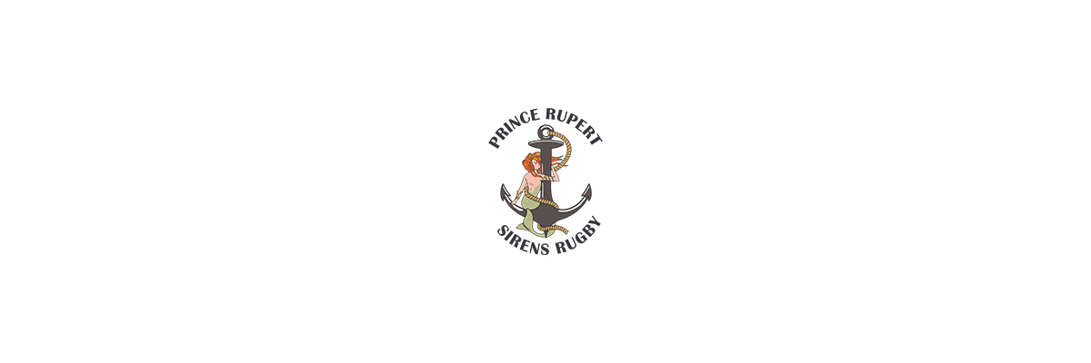 Prince Rupert Sirens Rugby Logo Siren sitting on Anker 