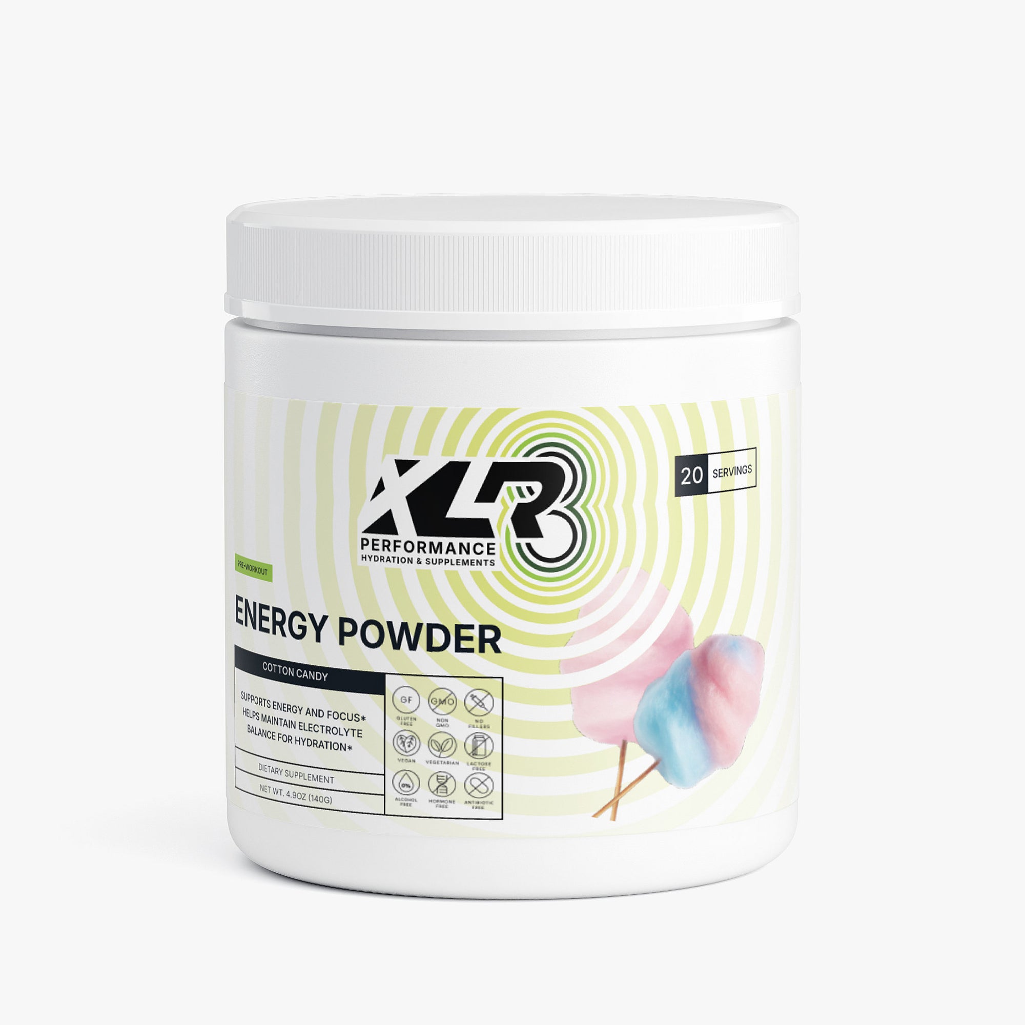 XLR8 Energy Powder (Cotton Candy)