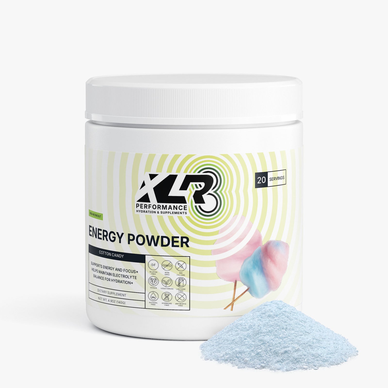 XLR8 Energy Powder (Cotton Candy)