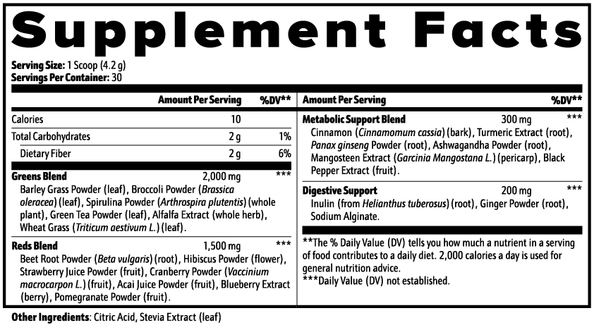 XLR8 Greens Superfood