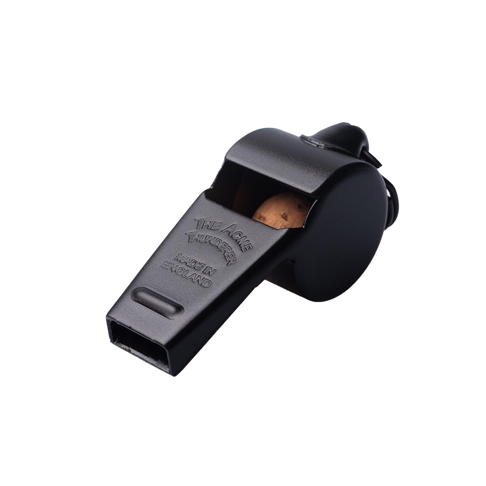 Command Authority with Acme Thunderer Symonite Whistle - 58.5 Matt Black - Essential Rugby Referee Equipment
