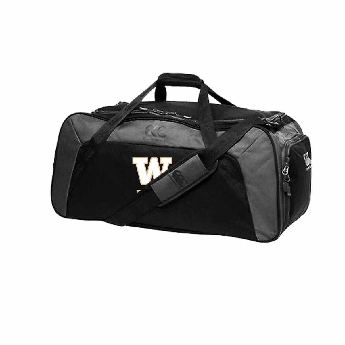UW Women&#39;s Huskies Rugby Club Canterbury Classic Holdall Rugby Bag - Black - The Rugby Shop The Rugby Shop BLACK / W68cm X D 34cm X H 30cm TRS Distribution Canada BAG UW Women&#39;s Huskies Rugby Club Canterbury Classic Holdall Rugby Bag - Black