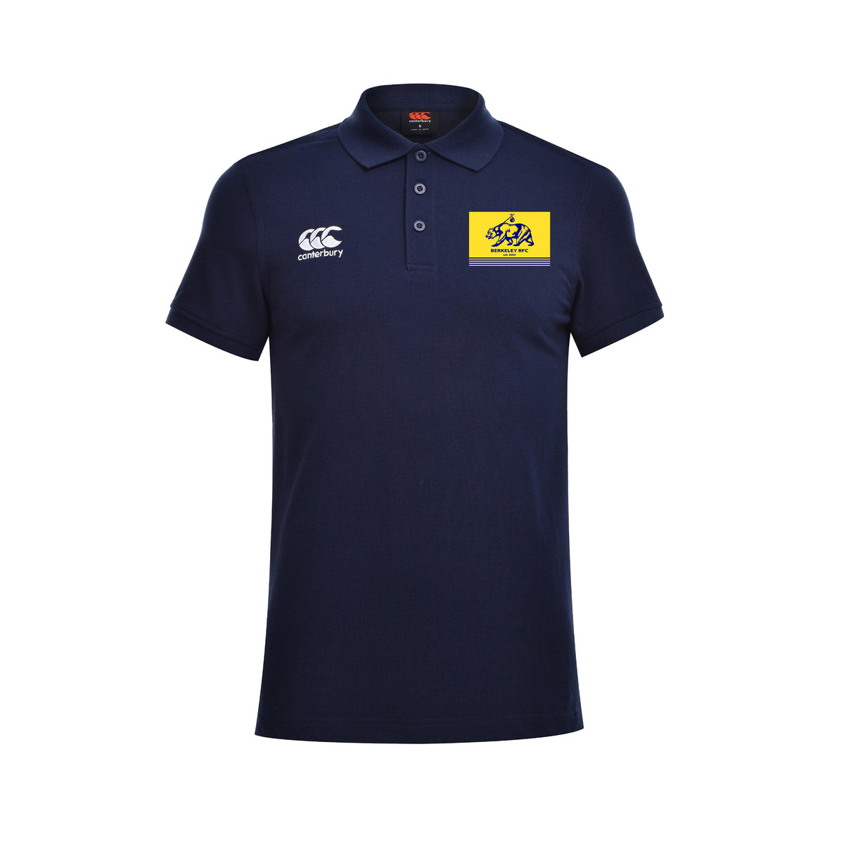 Berkeley RFC Canterbury CCC Waimak Polo Shirt - Adult Unisex - Navy