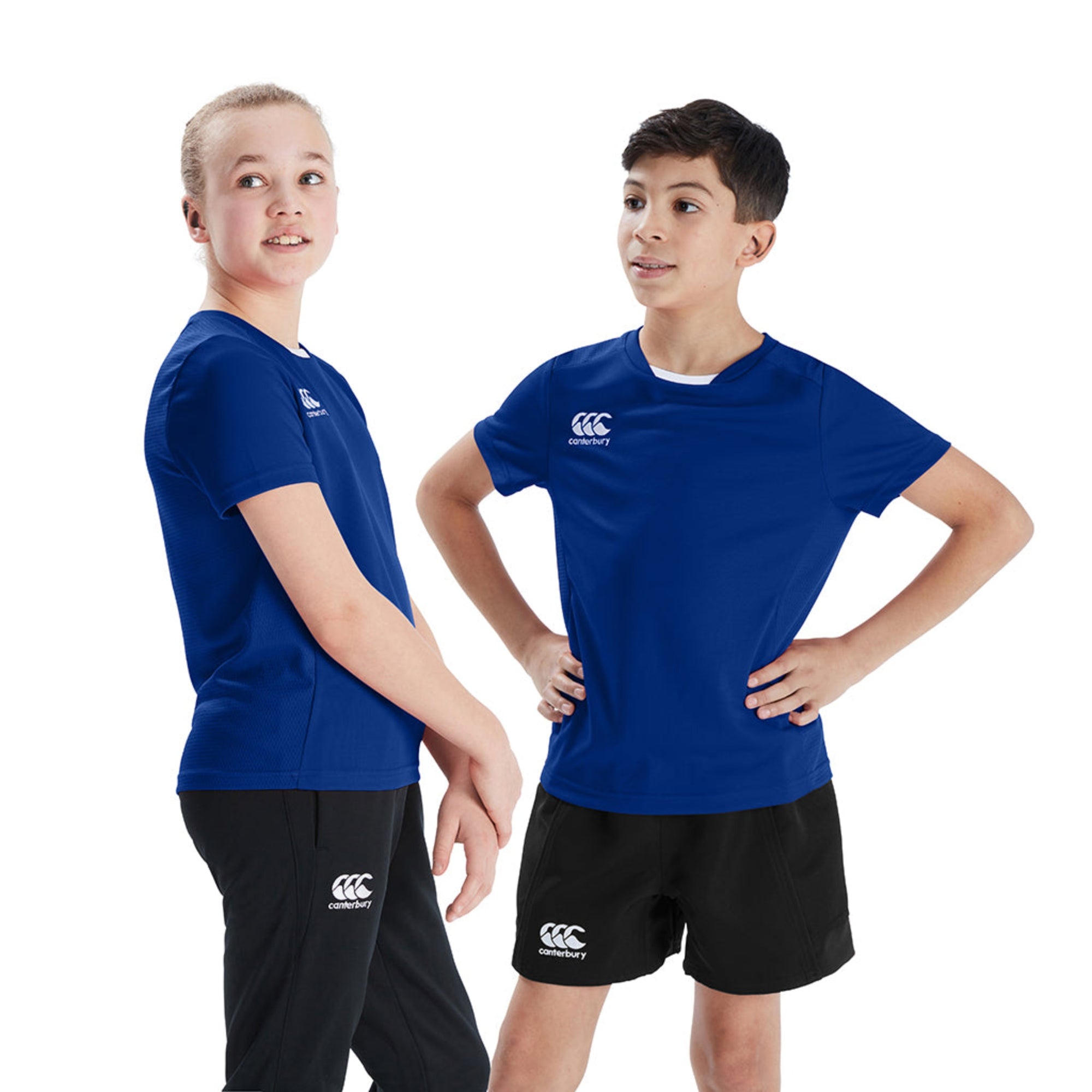 Canterbury CCC Club Dry Rugby T-Shirt - Youth - Available in Navy/Black/Red/Royal Blue/White