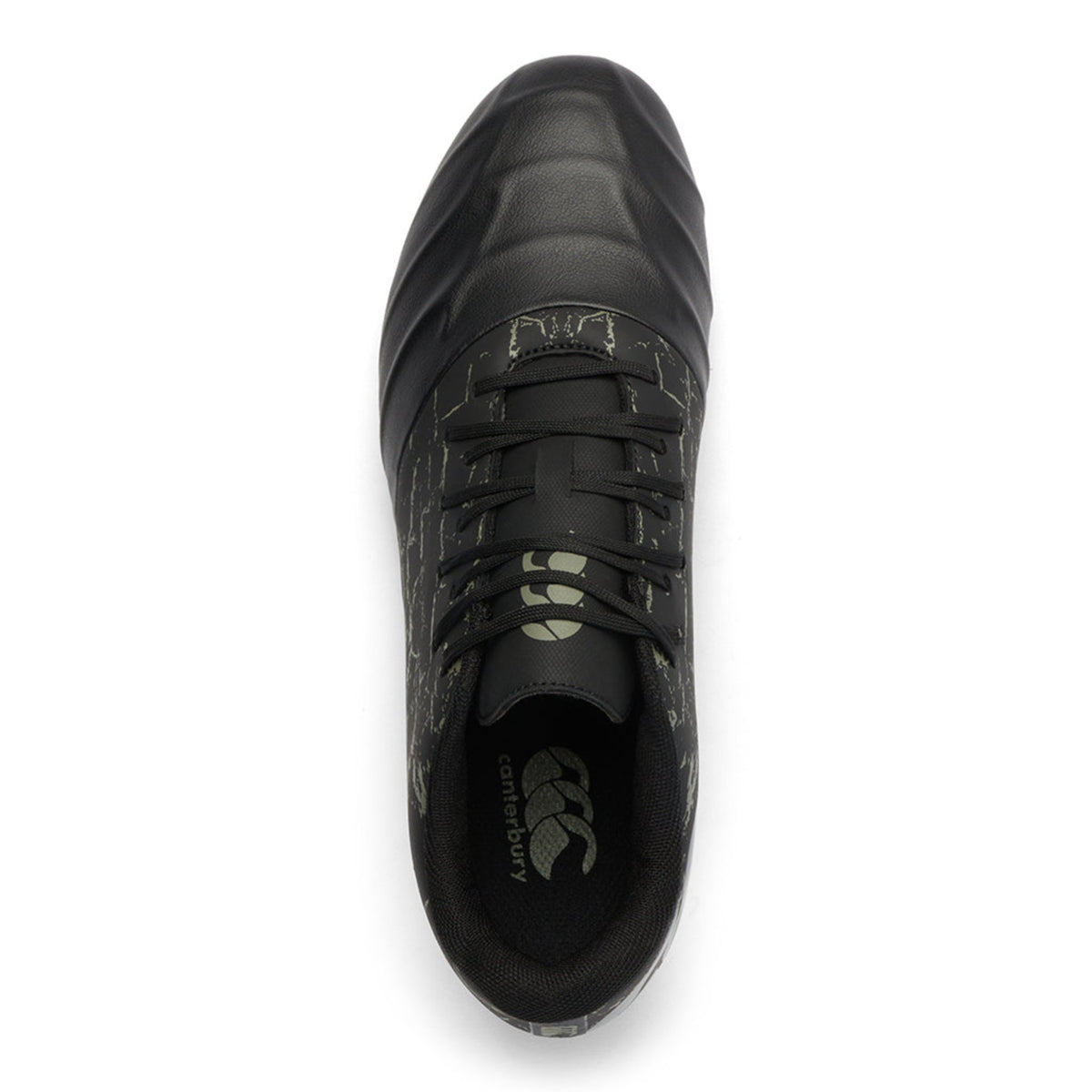 Canterbury Phoenix Genesis Team SG Cleats a High-Performance Quality Rugby Boot Black/Grey available in Unisex Sizing 6-16