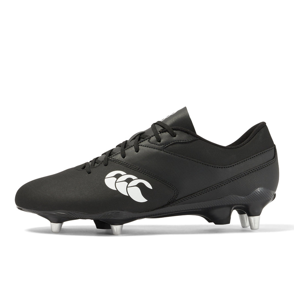 Canterbury Phoenix Raze SG Cleats a High-Performance Quality CCC Rugby Boot Black/White Available in Unisex Sizing 6-16