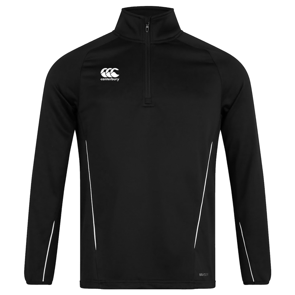 Canterbury CCC Team 1/4 Zip Mid Layer Rugby Training Top - Unisex Sizing XS-4XL - Black