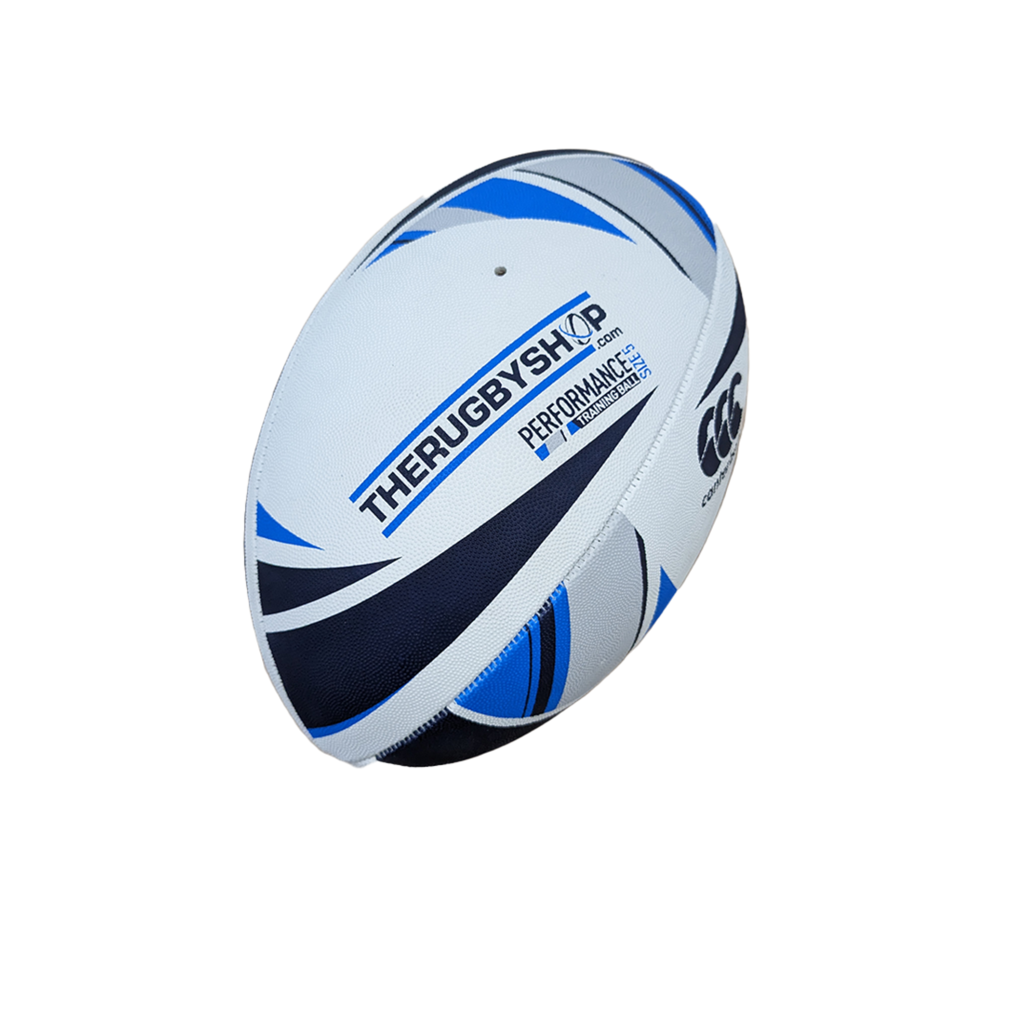 Canterbury CCC The Rugby Shop Training Ball - Size 5 Rugby Ball - Blue/White