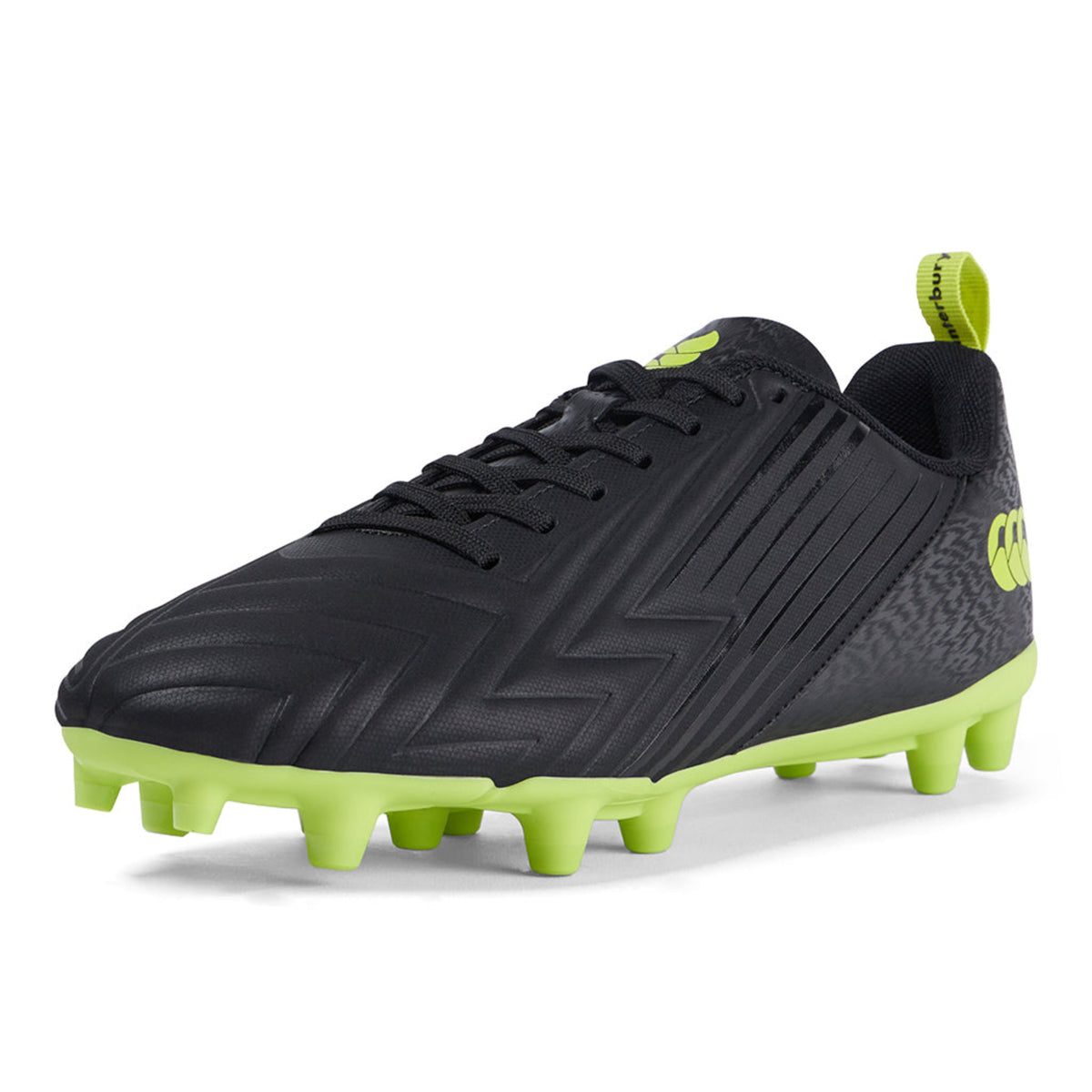 Canterbury Speed 3.0 FG Rugby Cleats a High-Performance Durable CCC Rugby Boot Black/Green Available in Unisex Sizing 6-16