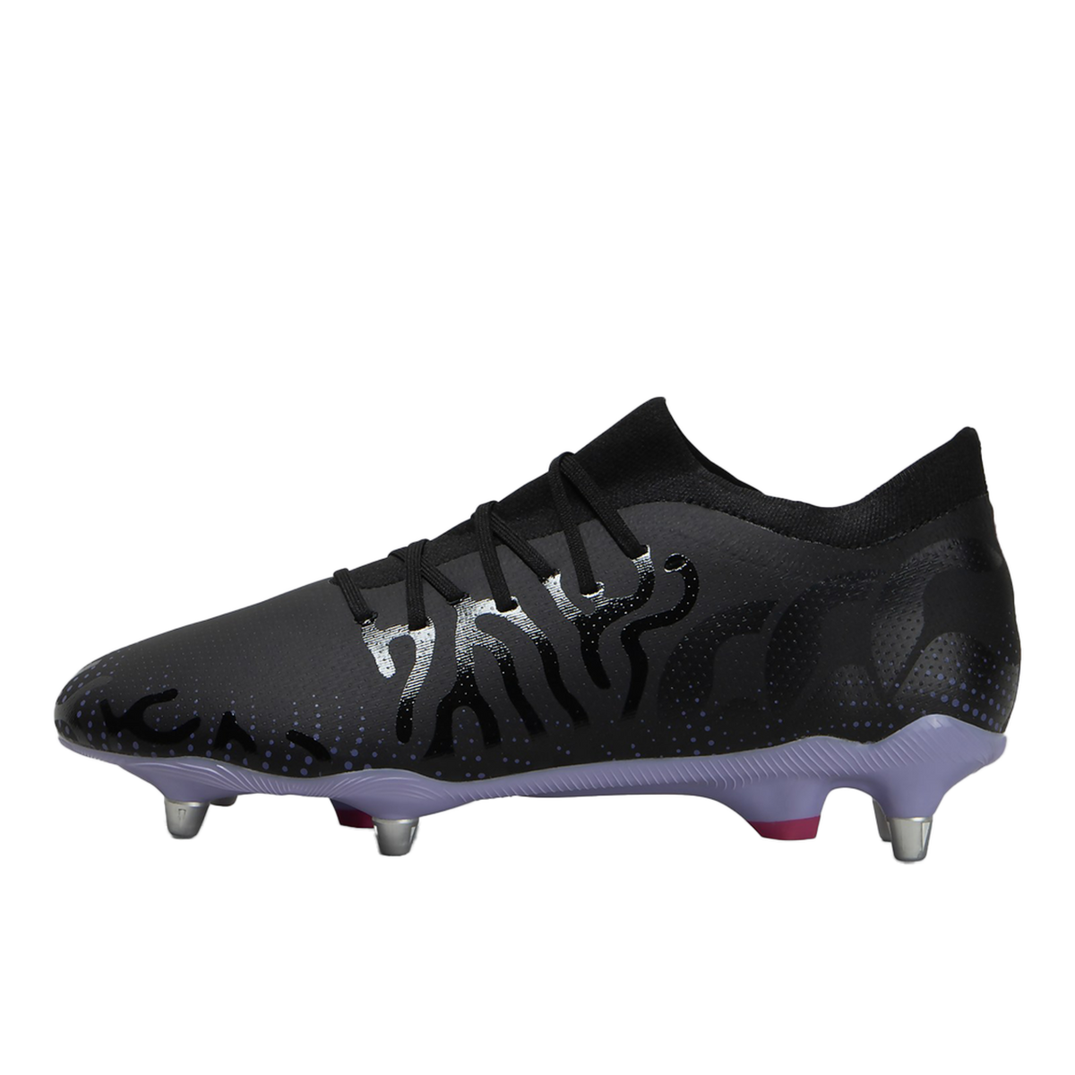 Canterbury Speed Infinite Pro SG Rugby Boots a High-Performance Durable CCC Rugby Cleat Black/Purple Available in Unisex Sizing 6-16
