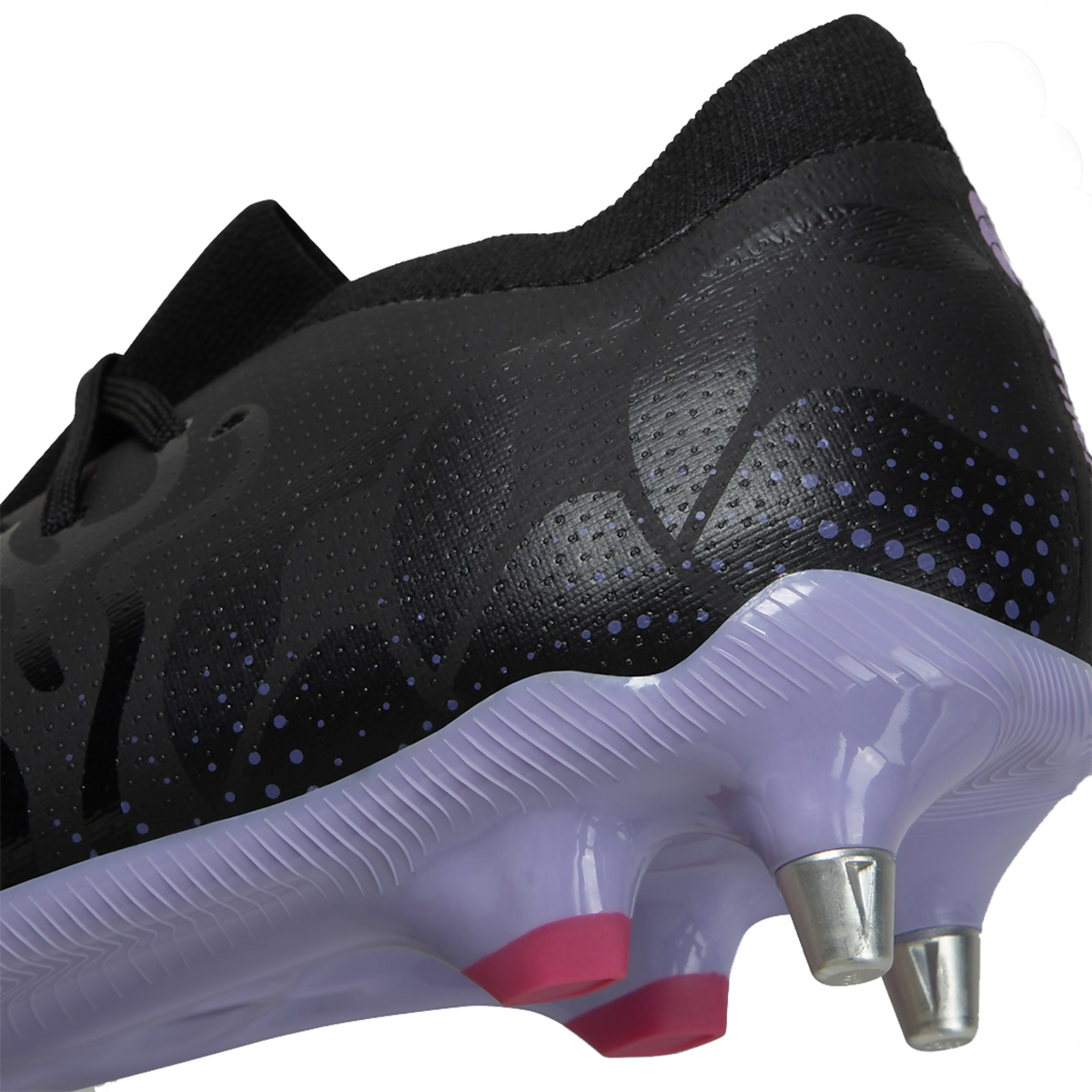 Canterbury Speed Infinite Pro SG Rugby Cleats a High-Performance Quality CCC Rugby Shoe Black/Purple Available in Unisex Sizing 6-16