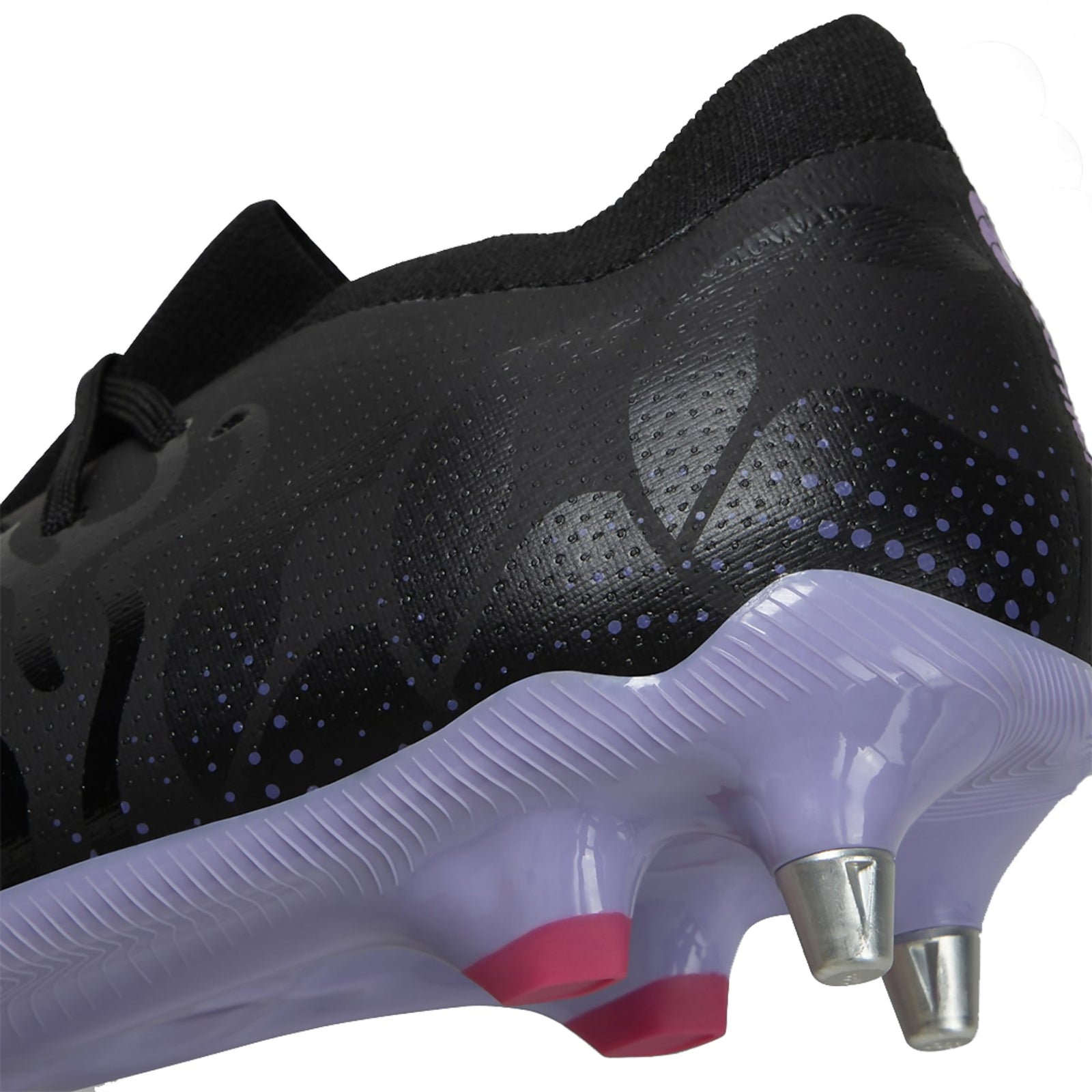 Canterbury Speed Infinite Pro SG Rugby Boots a High-Performance Durable CCC Rugby Cleat Black/Purple Available in Unisex Sizing 6-16
