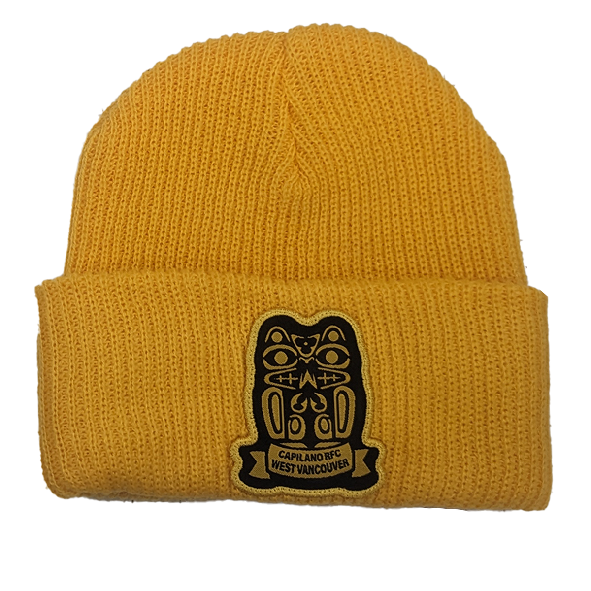 Capilano RFC Folded Slouch Beanie - Adult Unisex One Size Fits All - Gold