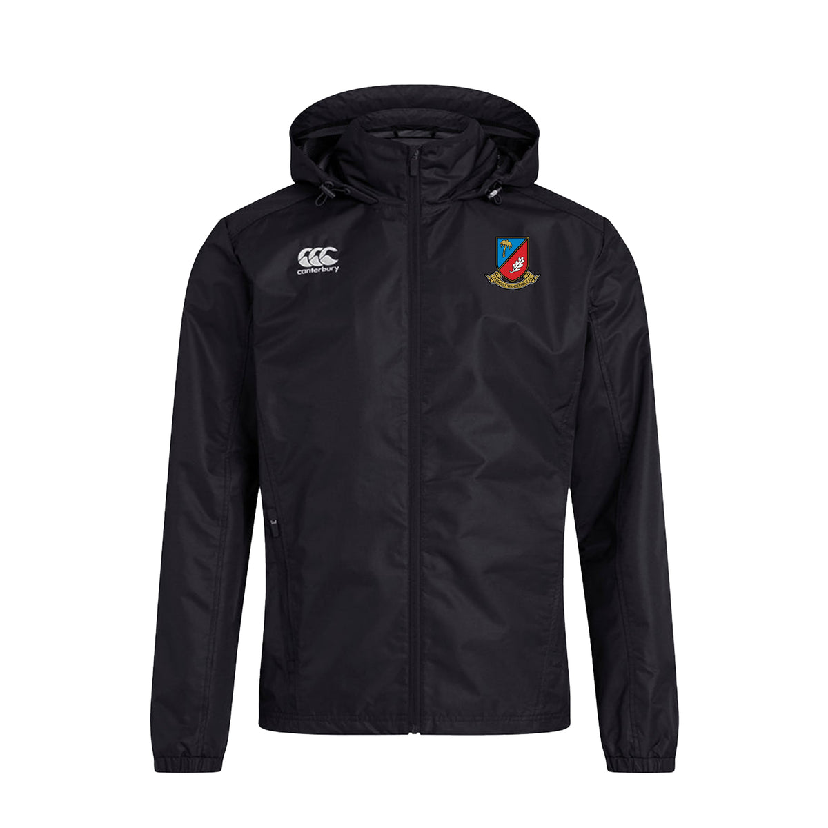 Castaway Wanderers R.F.C. Canterbury Full Zip Rain Jacket Black