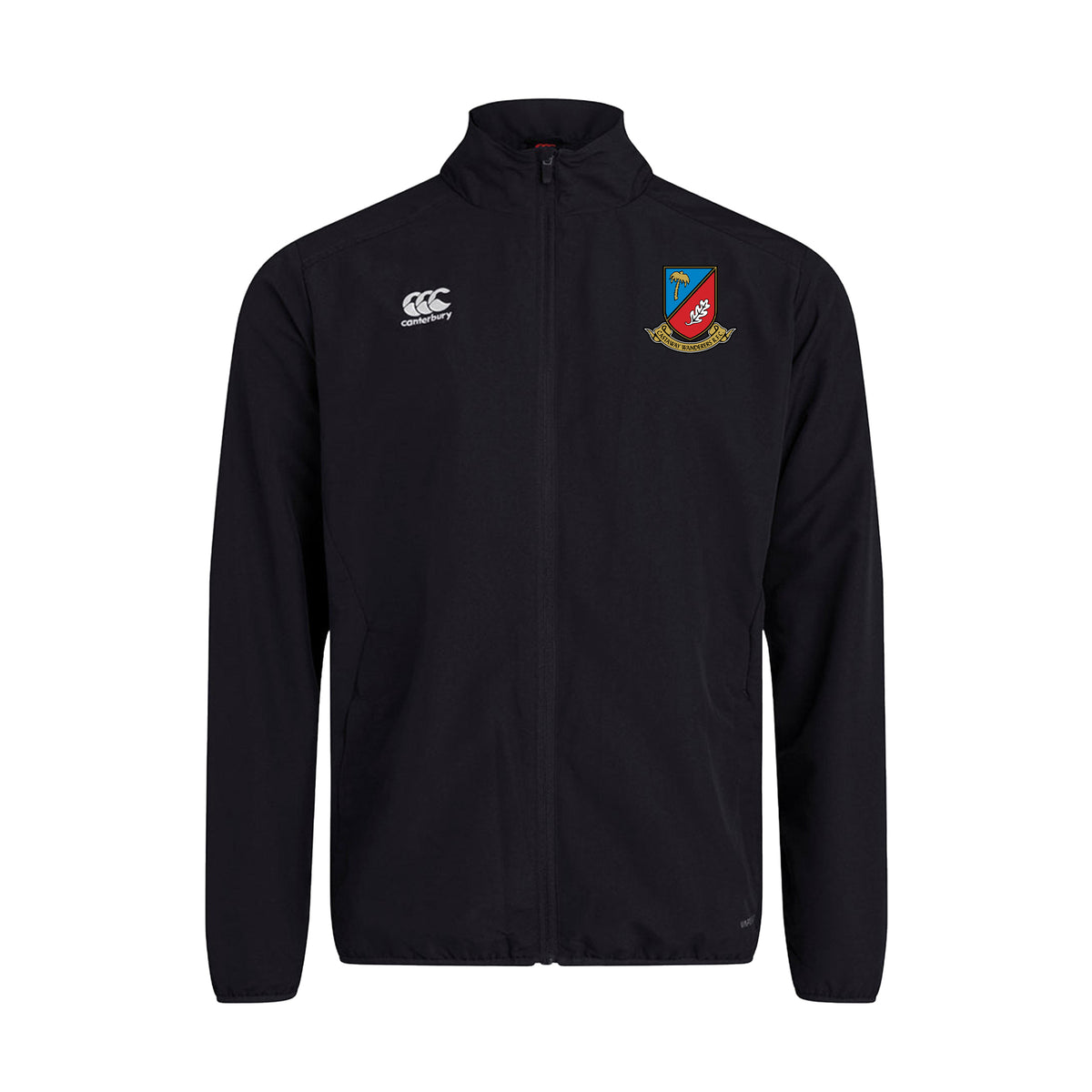 Castaway Wanderers R.F.C. Canterbury Track Jacket Black Front