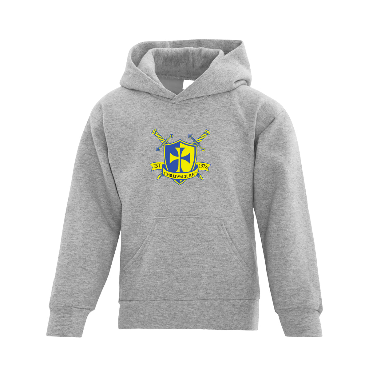 Chilliwack RFC Everyday Fleece Hooded Sweatshirt - Youth - Athletic Heather/Navy