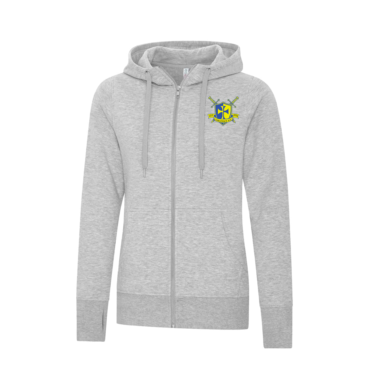 Chilliwack RFC Full Zip Hooded Sweatshirt Grey