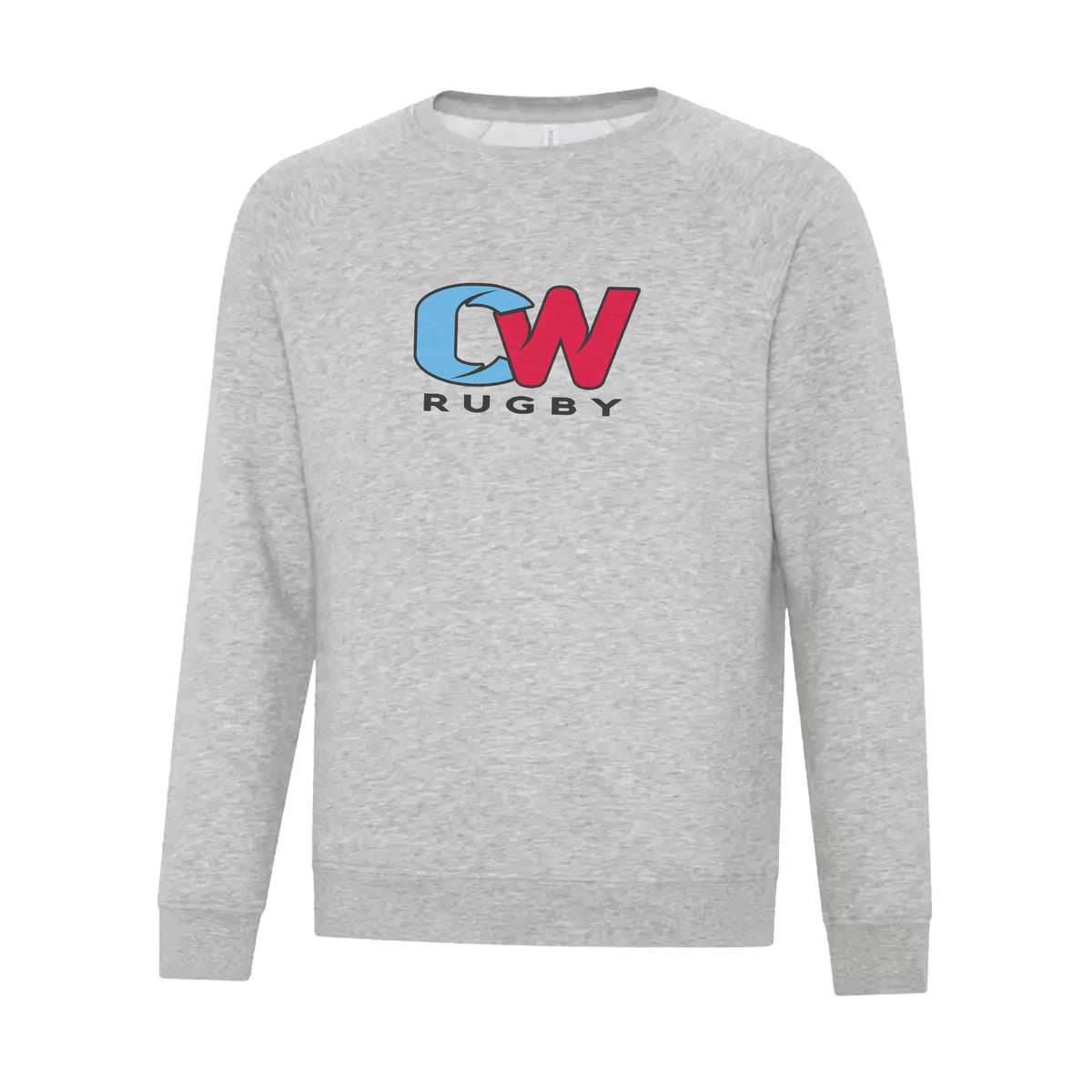 Castaway Wanderers R.F.C. Alt Logo Crewneck Sweatshirt - Adult Unisex - Athletic Grey