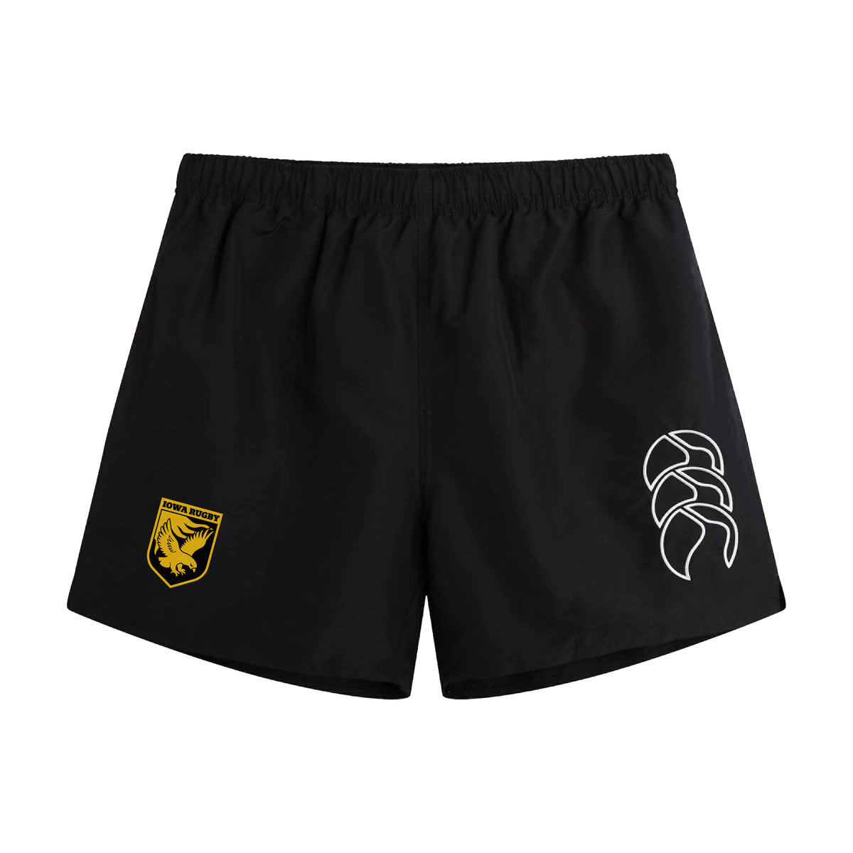 Iowa Rugby Canterbury Tactic Shorts Black Front