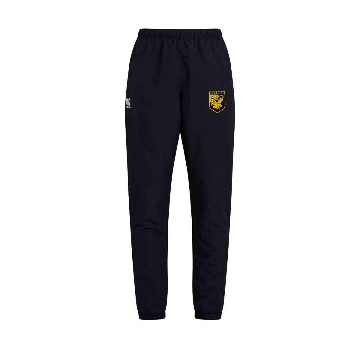 Iowa Rugby Canterbury Club Track Pants Black Front