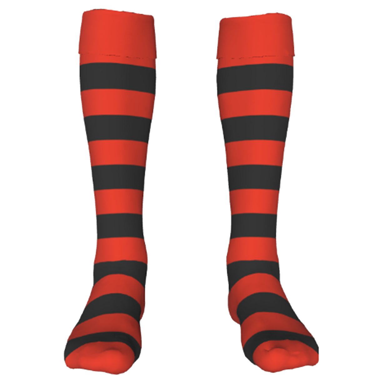 Custom Rugby Socks - Front - Unisex - Hooped Color Option