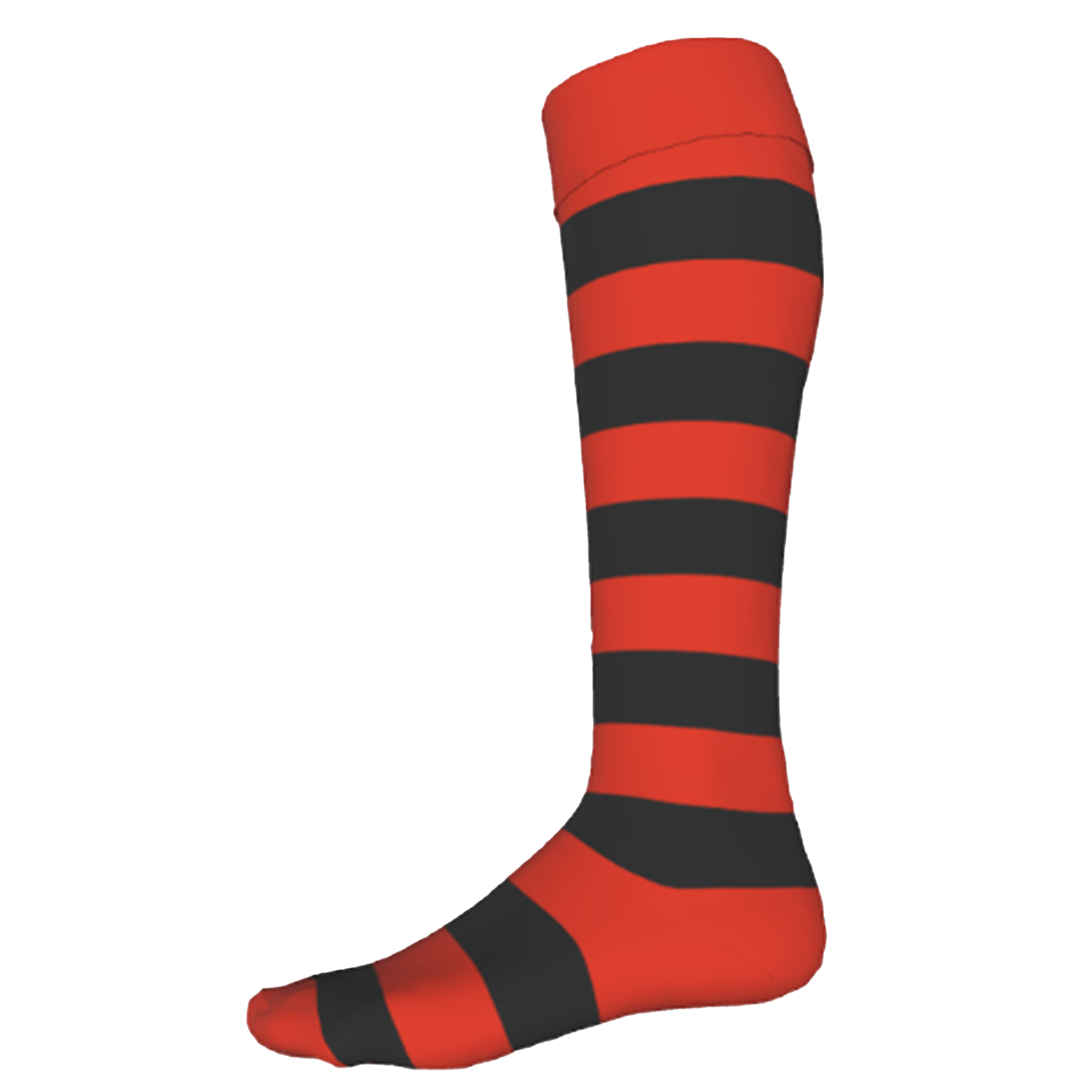 Custom Rugby Socks - Front - Unisex - Hooped Color Option