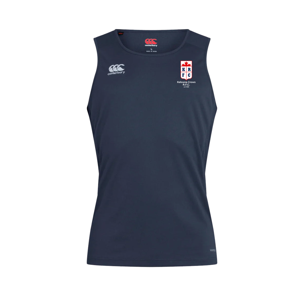 Kelowna Crows R.F.C Canterbury CCC Club Dry Singlet - Adult Unisex - Navy