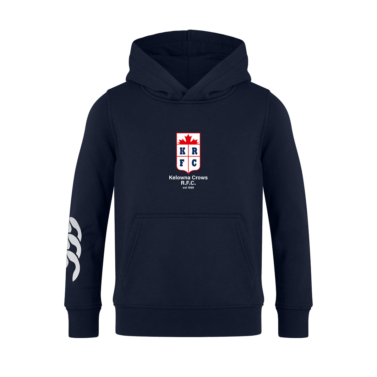 Kelowna Crows R.F.C. Canterbury Club Hoodie - Adult Unisex - Navy