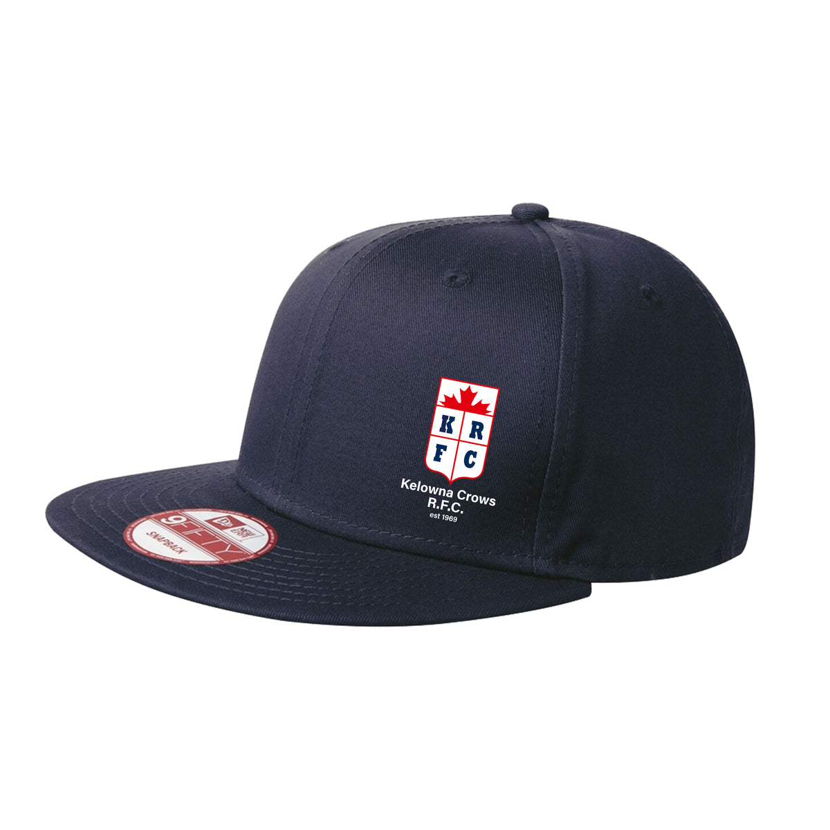 Kelowna Crows R.F.C. New Era Flatbrim Snapback Cap - Unisex - Navy