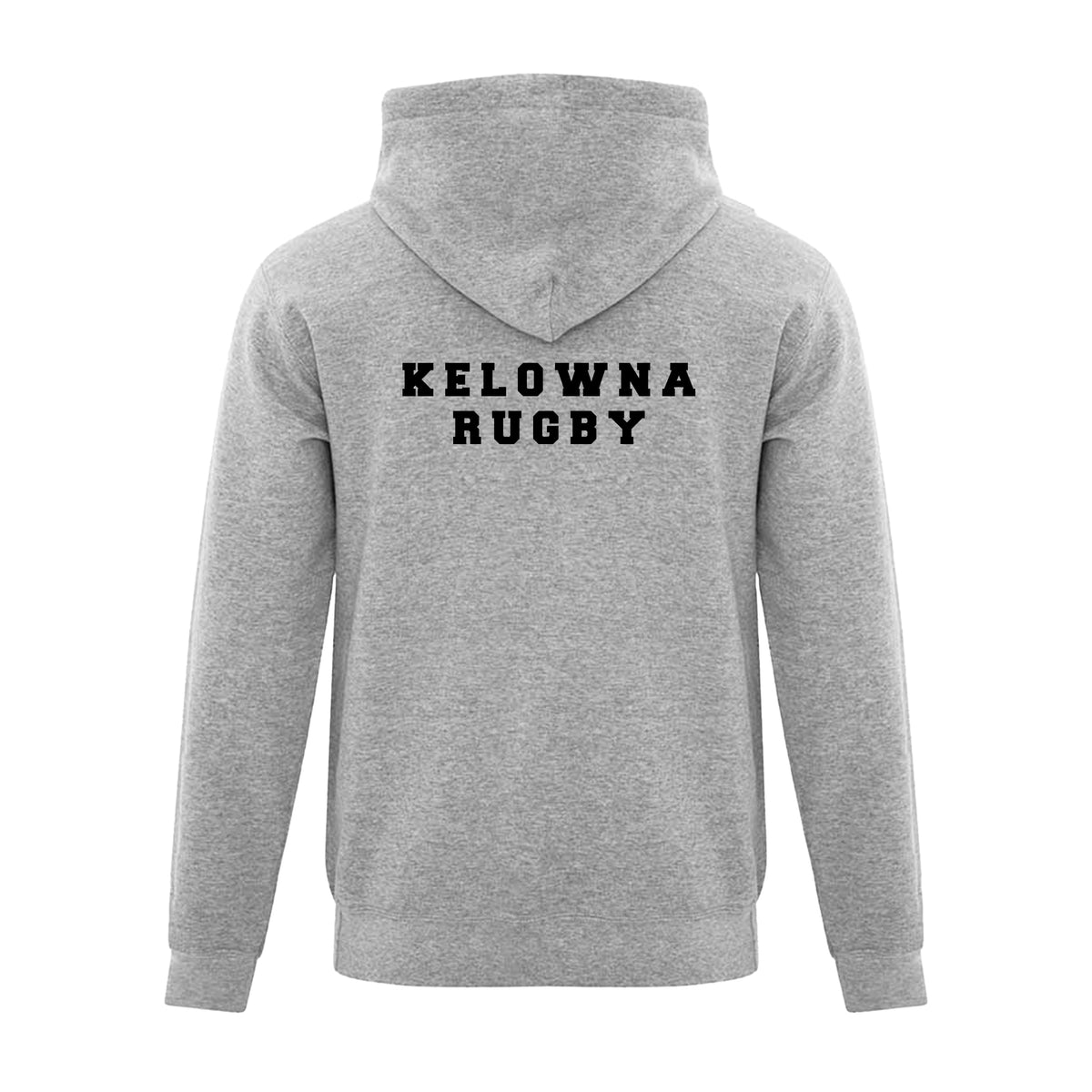 Kelowna Crows Supporter Full Zip Hooded Sweatshirt - Adult Unisex - Athletic Heather