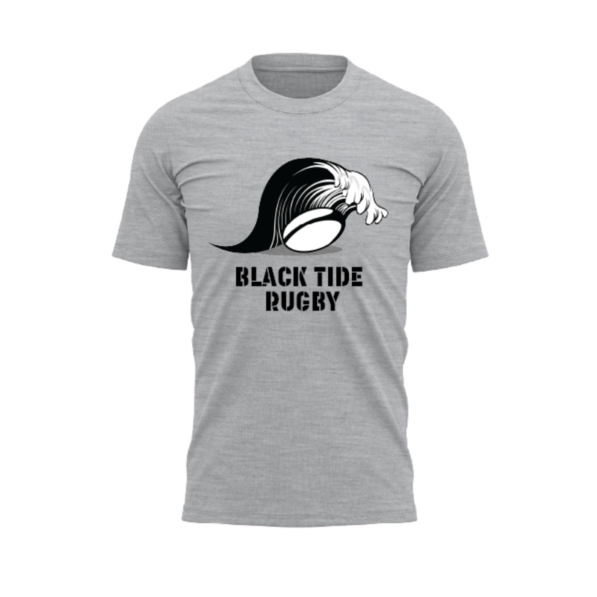 Moncton Black Tide Wave Tee - Athletic Grey - Men&#39;s/Women&#39;s/Youth