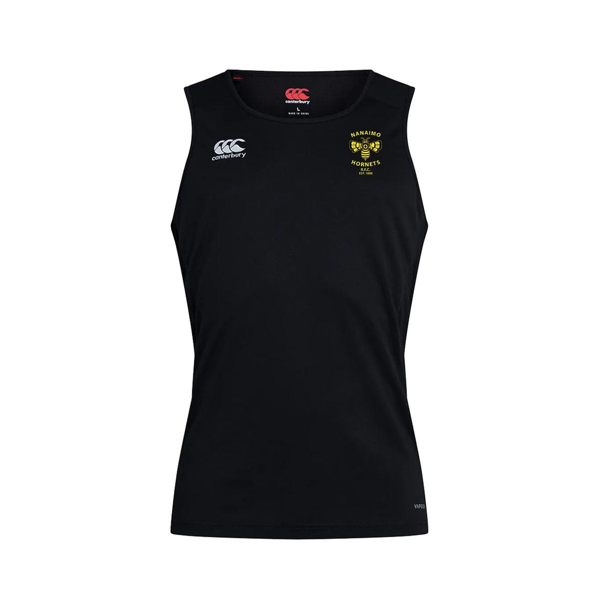 Nanaimo Hornets R.F.C  Canterbury Singlet Black