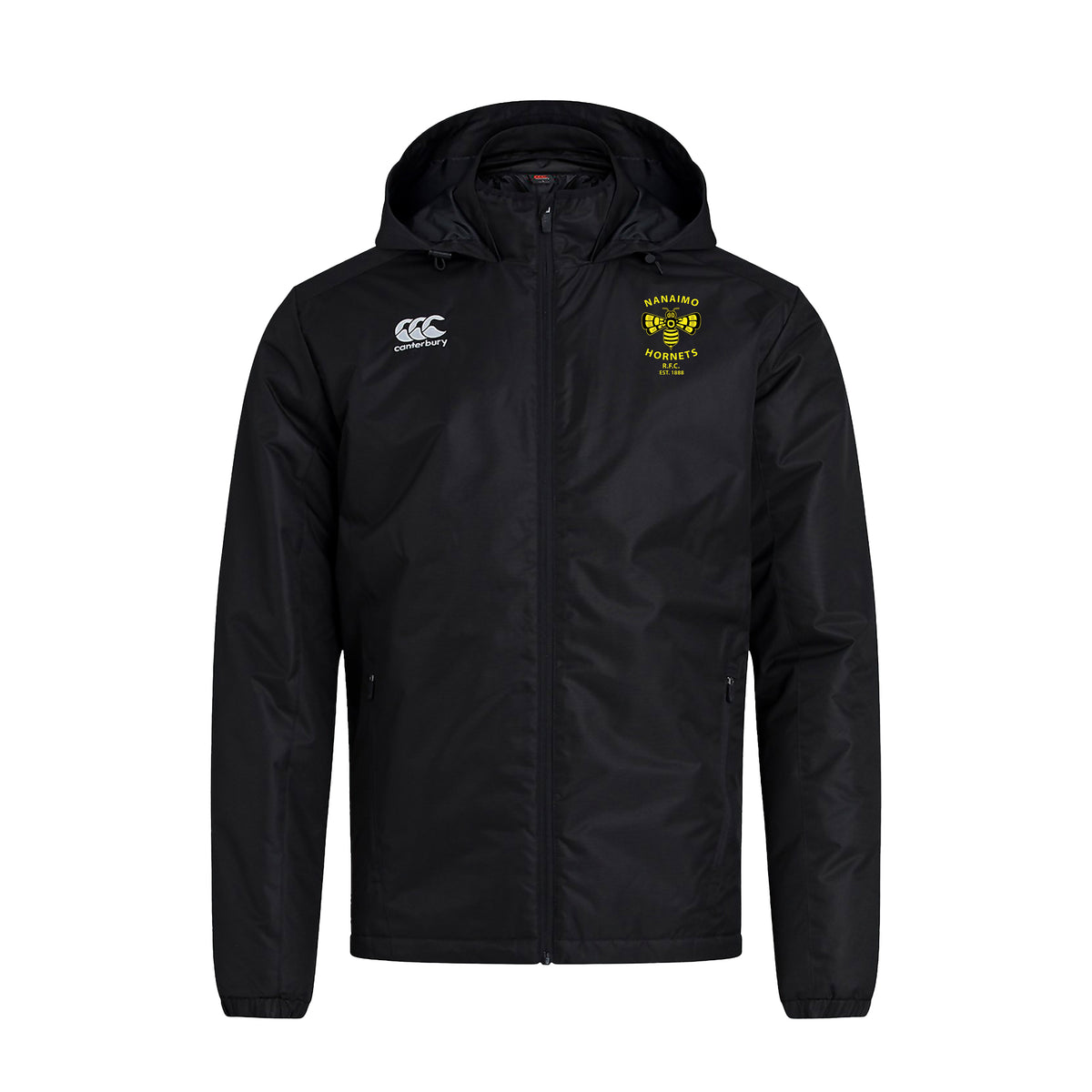 Nanaimo Hornets R.F.C. Canterbury Stadium Jacket Front Black