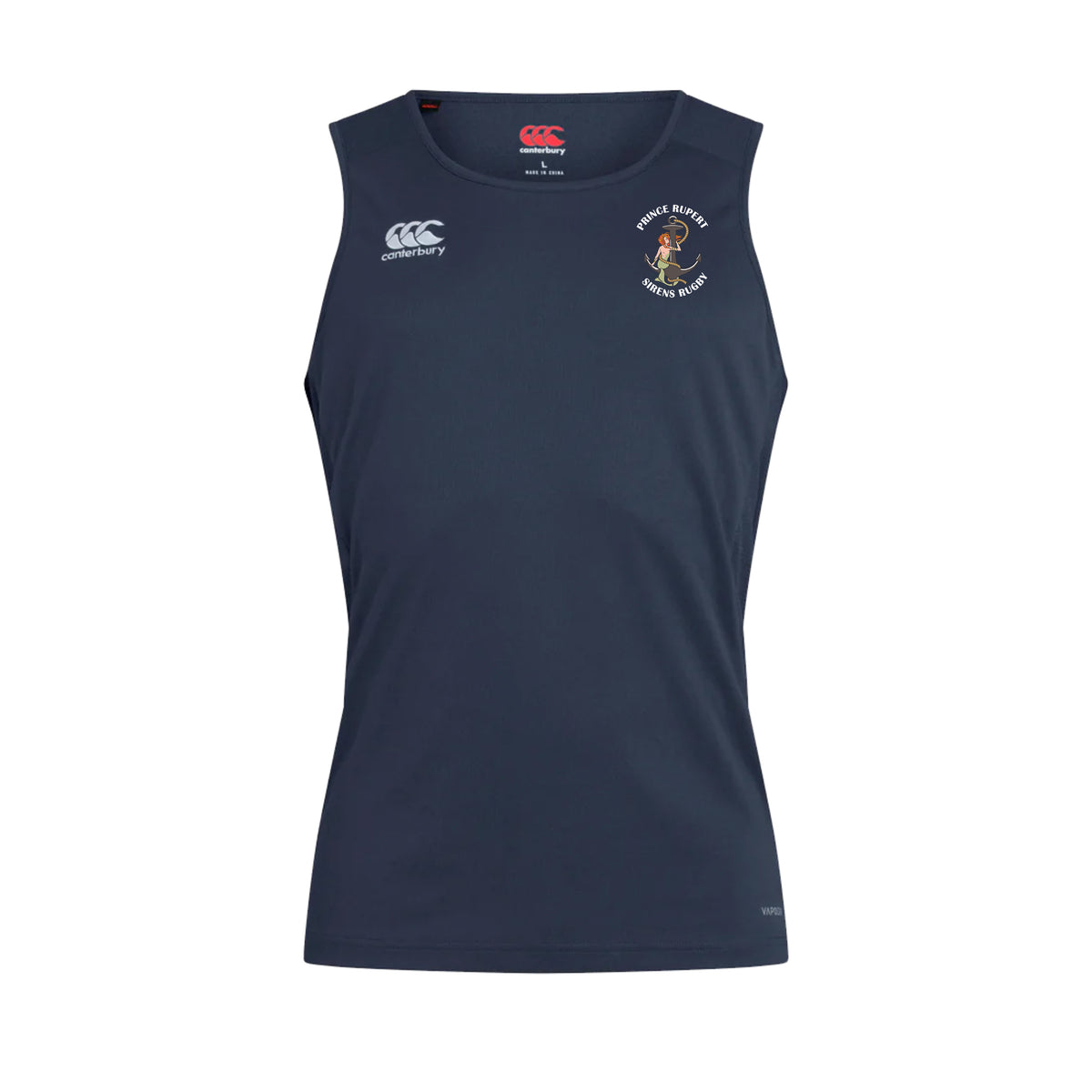 Prince Rupert Sirens Rugby Canterbury Club Dry Singlet - Adult Unisex - Navy