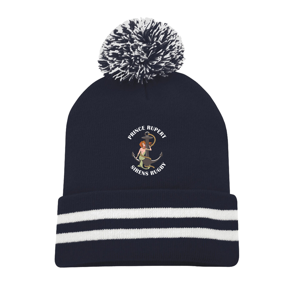 Prince Rupert Sirens Rugby Pom Pom Toque - Navy