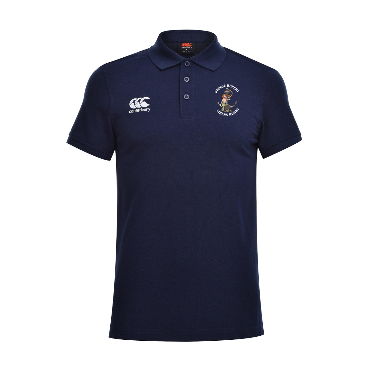 Prince Rupert Sirens Rugby Canterbury Waimak Polo Shirt - Women&#39;s - Navy