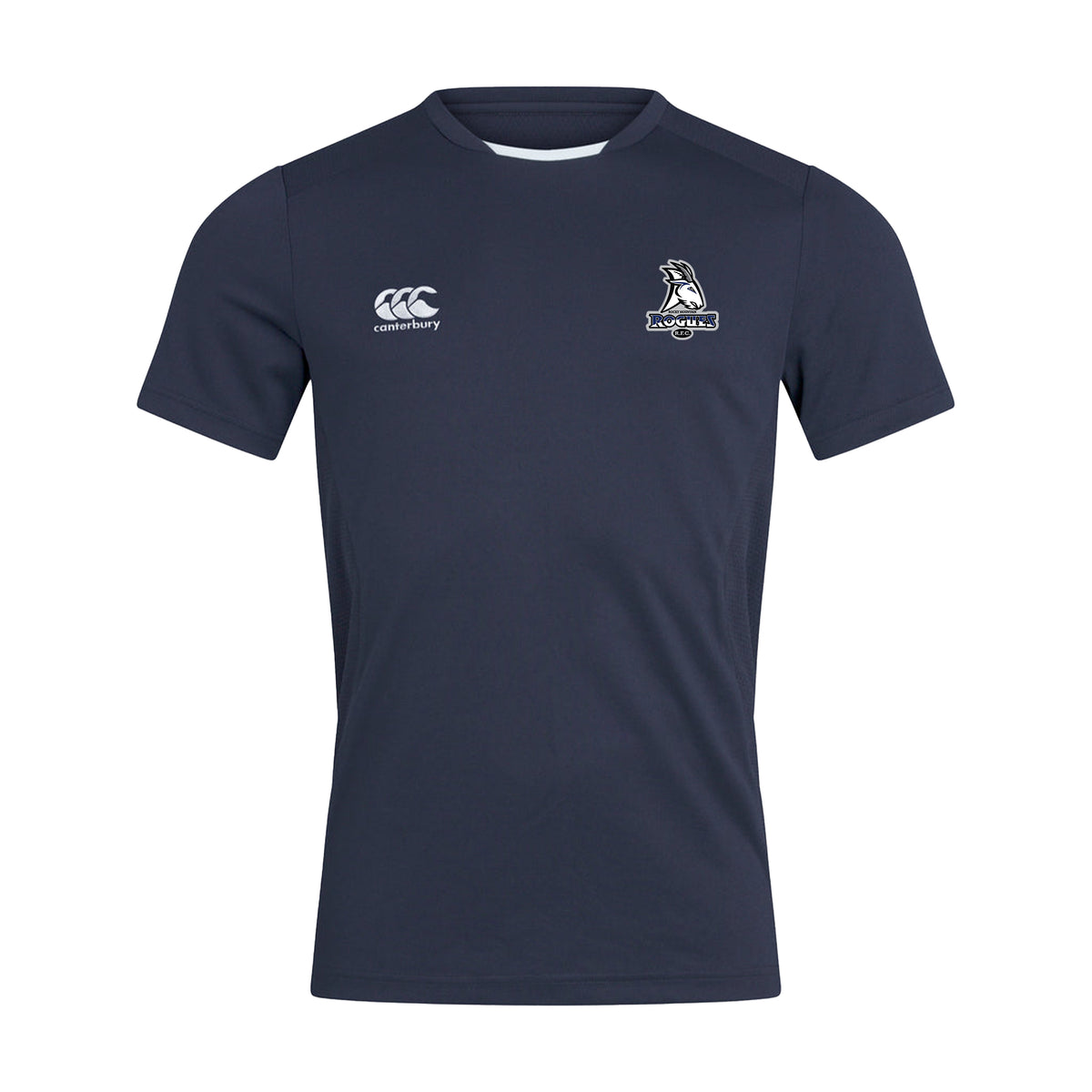 Rocky Mountain Rogues Canterbury CCC Club Dry T-Shirt - Men&#39;s/Women&#39;s/Youth - Navy